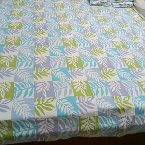 Double Bedsheet 100% Cotton With Pillow Cover