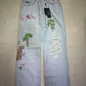 Y2k Vintage Dolce And Gabbana Embroidered Jeans