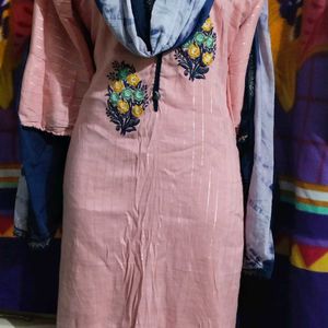 Pink Top With Dupatta