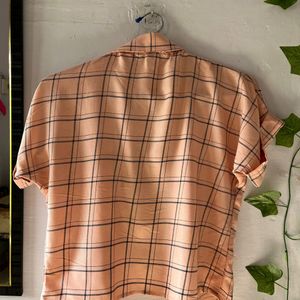 Tie Up Check Shirt