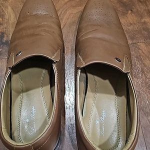 Louis Philips Pure Leather Brown Shoes