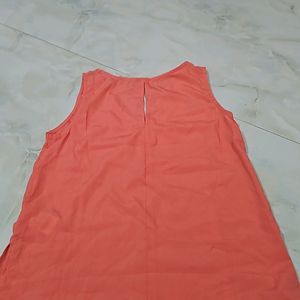 Peach Sleeveless Top