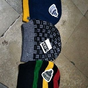 mens multicolor winter caps pack of 1