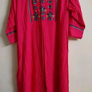 XXL Libas Pink Kurta for Festive/ Daily Wear