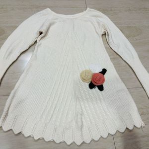 Long Sweater Wool Cream