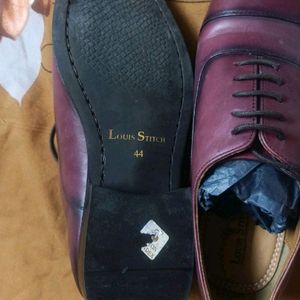 (NEW) LOUIS STITCH Men Textured Leather Shoes