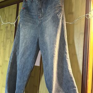 Blue Korean Baggy Jeans