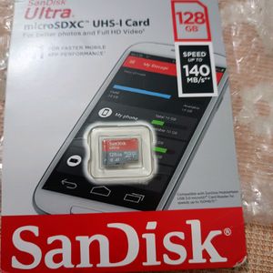 SanDisk Memory Card 128gb Ultra New Pack 💯