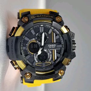 G-Shock Yellow Sports Watch For Mens