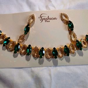 Golden Green Jewllery Set