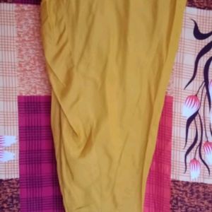 Beautiful Turmeric Yellow Coloured Patiyala Suit