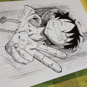 Luffy Manga Art