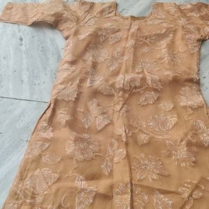 ORGANZA KURTA WITH SHANTOON BOTTOM