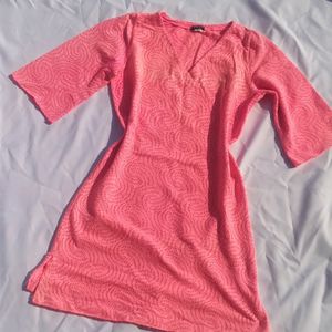 Pink Cute A Line Dress