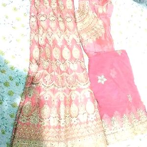 Light Pink Bridal lehenga