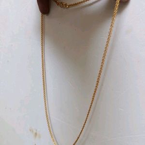 Beautiful Gold Plated Chain ( 2 Pcs)