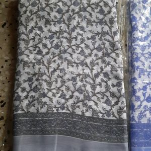 printed sari