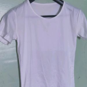 White Colour Tshirt