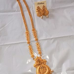 Gold Colour Long Haram