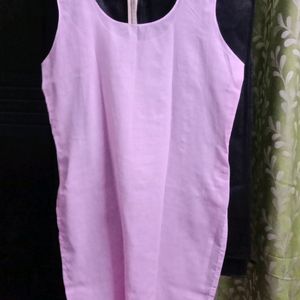 Baby Pink Chikanakari Kurta