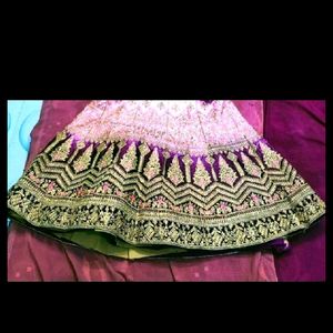 Double Cancan Heavy Bridal Lehnga