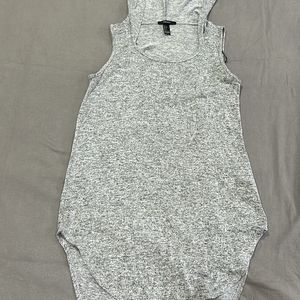 Grey Hooded Dress