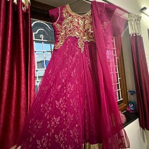 Pure Banarasi Dress With Net Fabric