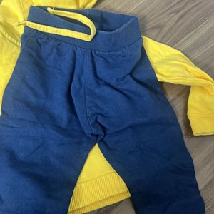 Cotton Hoodie Pant Set