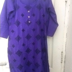 Yavi Purple Kurta