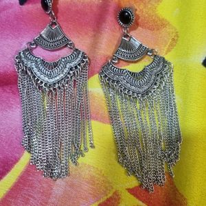 Silver Lookalike Hanging Earings