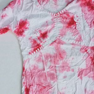 Pink Tie Dye Kurti