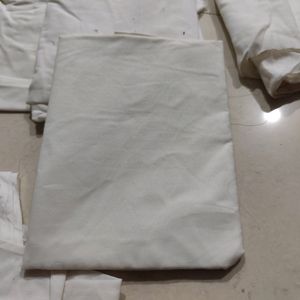 4 White Cotton Material 2.0 Mtr