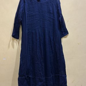 Neerus Blue Kurta Size L