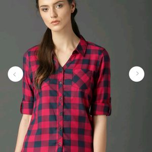 Pure Cotton Roadster Authentic Checked Print Shirt