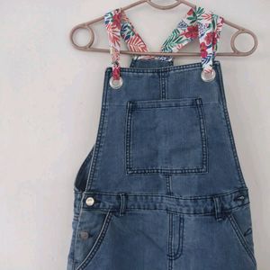 Denim Dungaree Dress