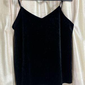 Black velvet Top