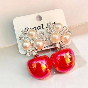 Western Colorful Pearl Earrings