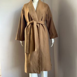 Beige Wrap Overcoat