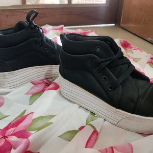 Black Heel Sneakers