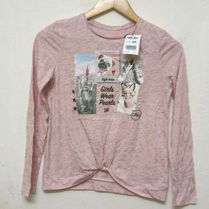 Trendy New Pink Cotton Top For Women