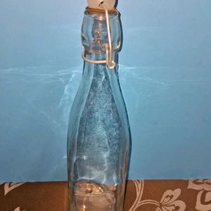 Clear Glass Bottle - Square Shape