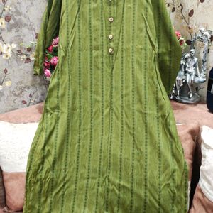 Green Straight Kurti