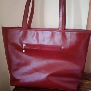 Maroon Color Handbag