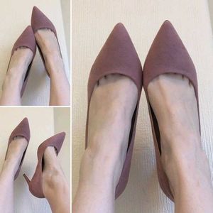 Mauve Velvet Heels