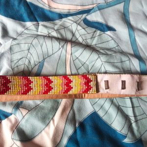 Adjustable Beaded Belt