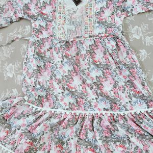 New Zara Floral DressWith Tag