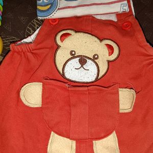 Red Dungree For Baby Boy