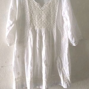 Pure Cotton Chikankari Short Kurti🥰