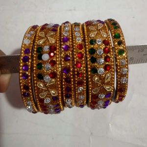 Wedding Fancy Steel Bangles Set For Girls