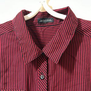 Pintrest Korean Oversized Maroon Shirt